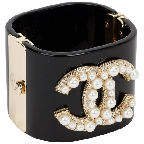 chanel cuff black|chanel cuffs for sale.